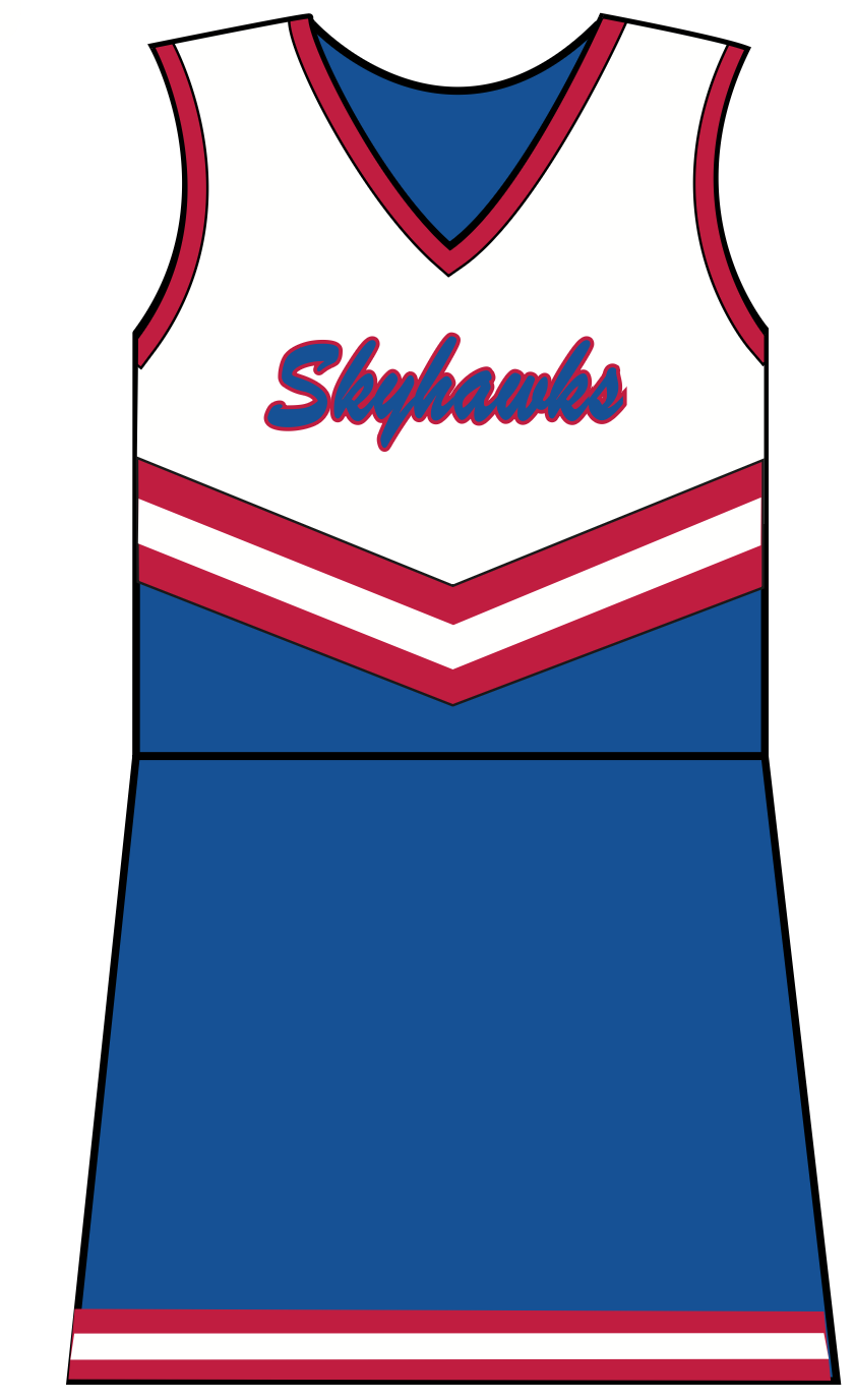 Girls Skyhawk Cheer Uniform