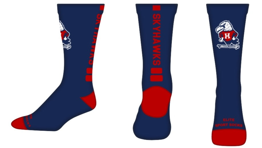 Navy Henry Hawk Socks