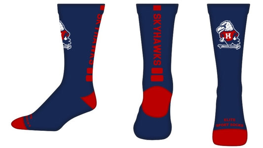 Navy Henry Hawk Socks