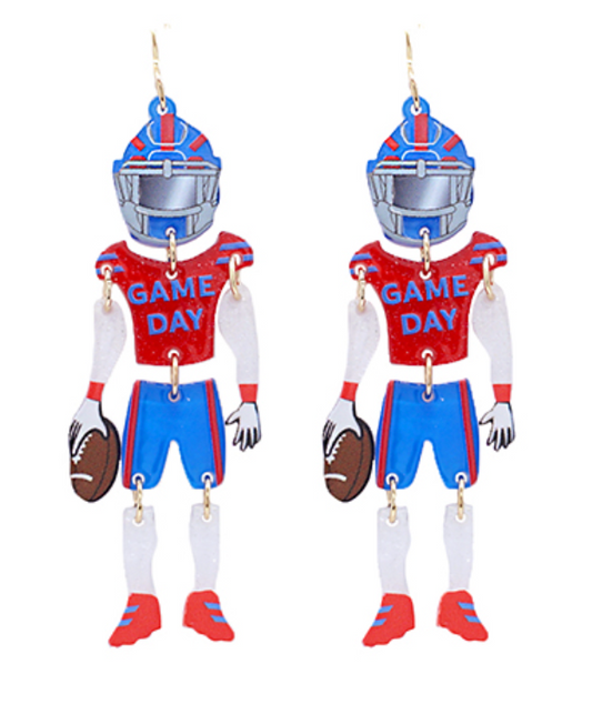Football Player Earrings