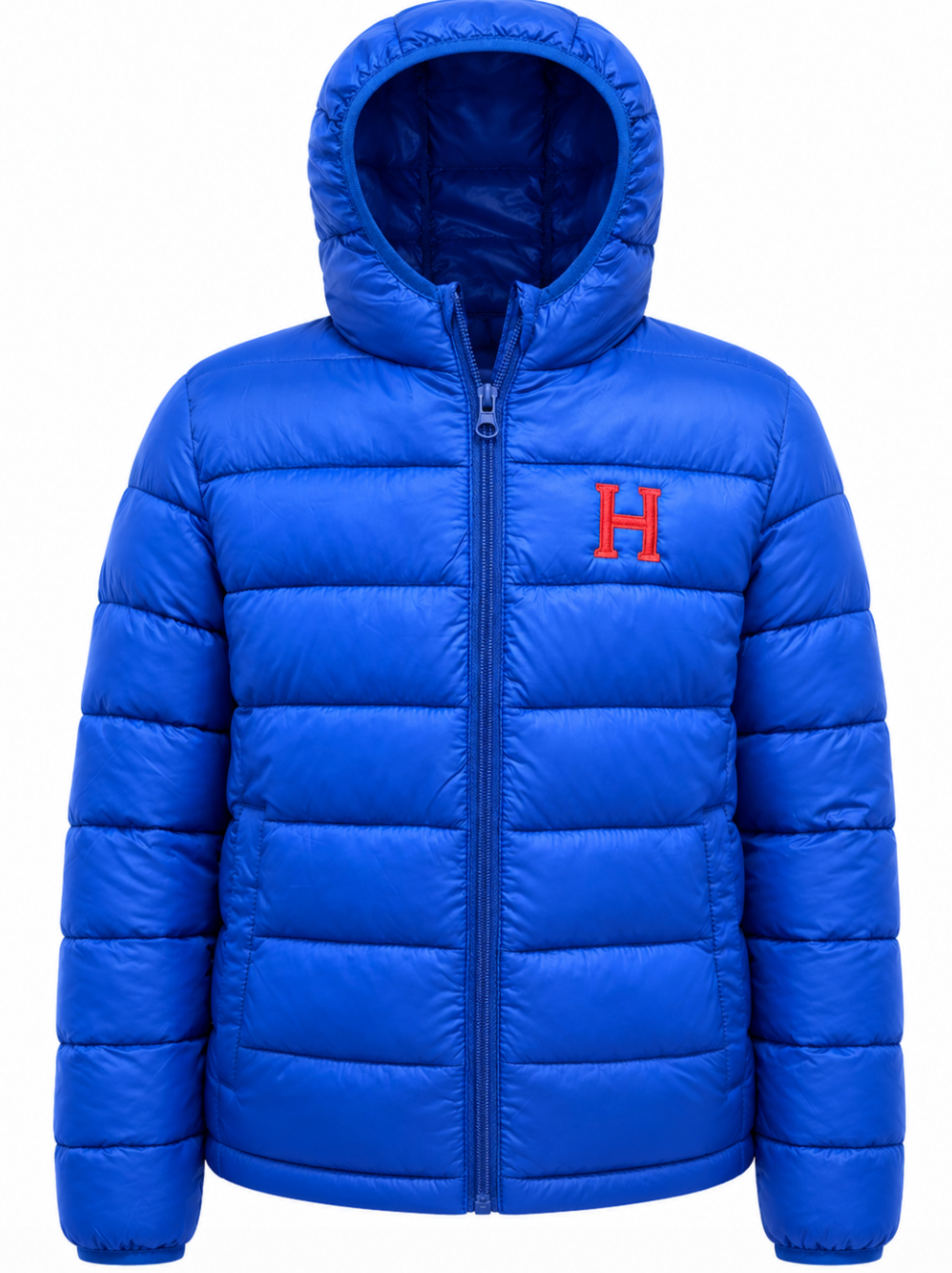 Youth Royal "H" Puffer Jacket Blue