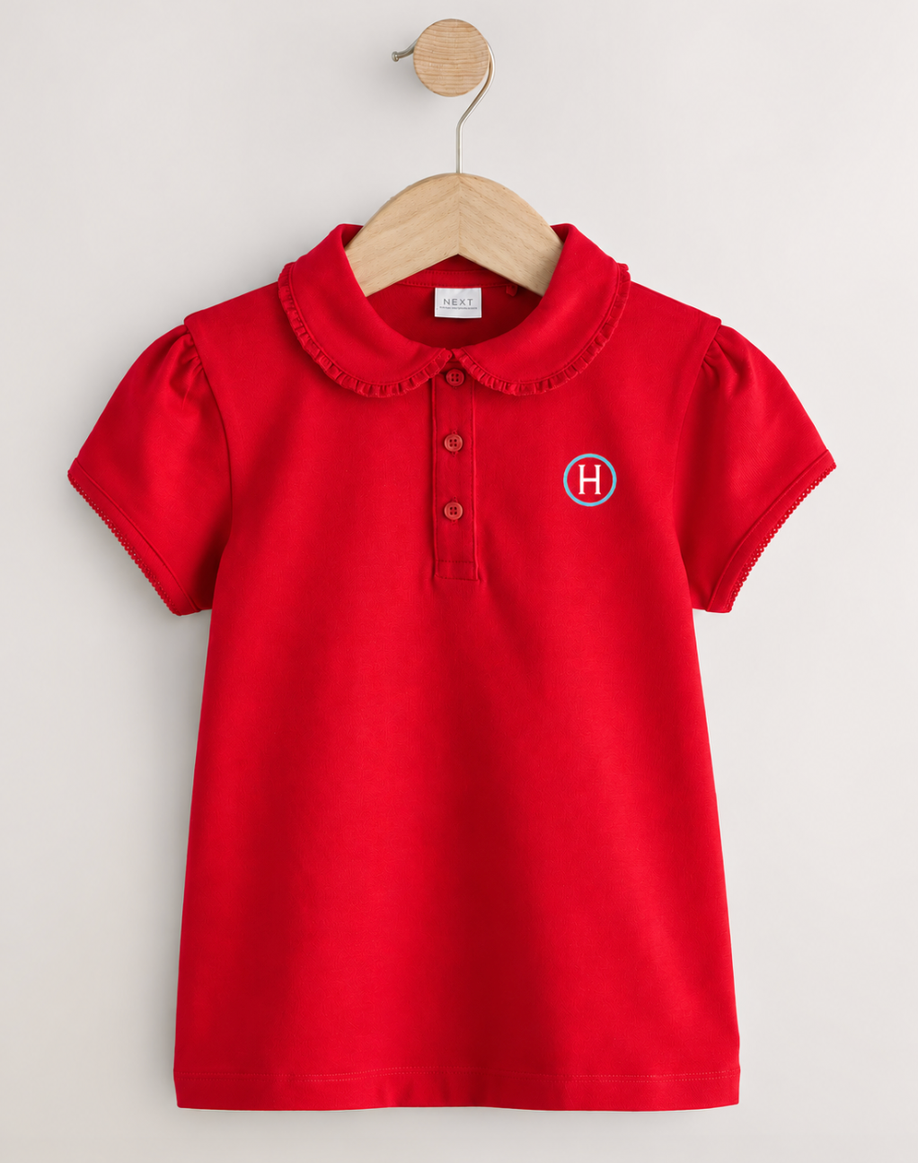 Youth Red Frill Collar Polo with "Skyhawks" (Copy)