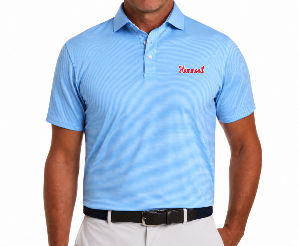 Adult Holderness and Bourne Blue Performance Polo