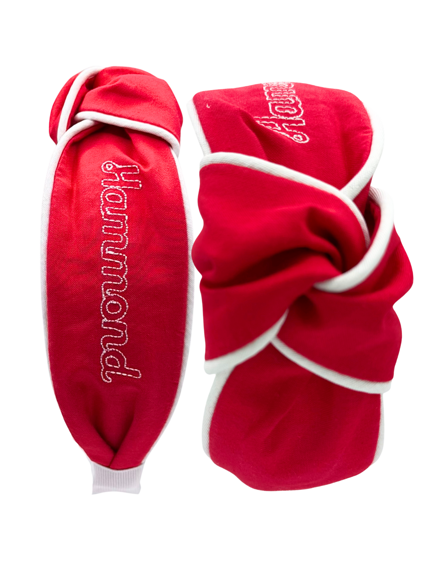 Red Hammond Piped Headband