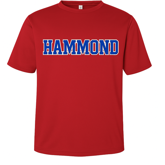 Adult Red Performance Tee in Red