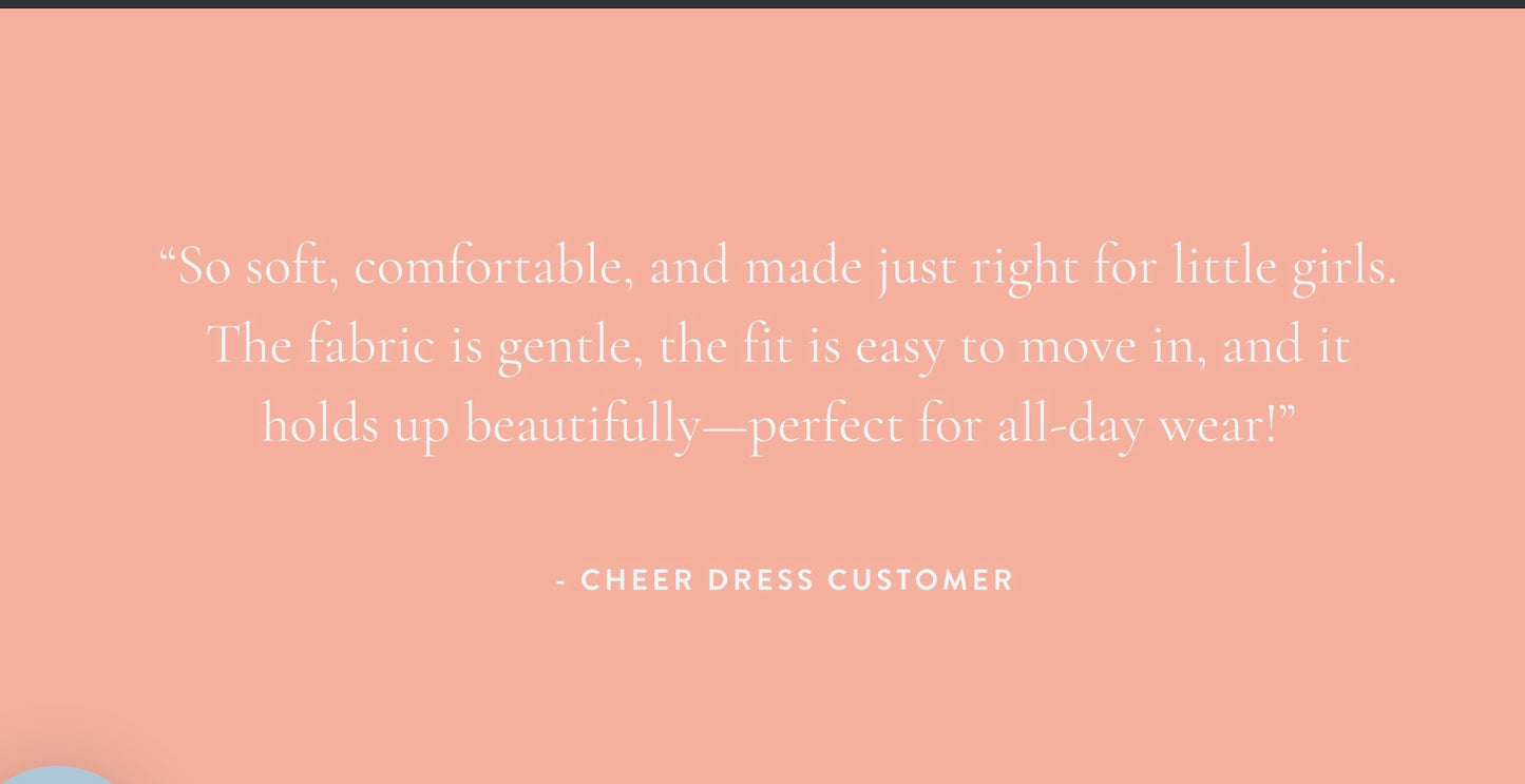 Cheer Dress