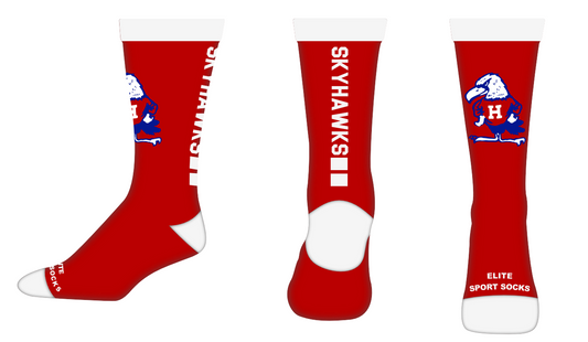 Red Henry Hawk Socks