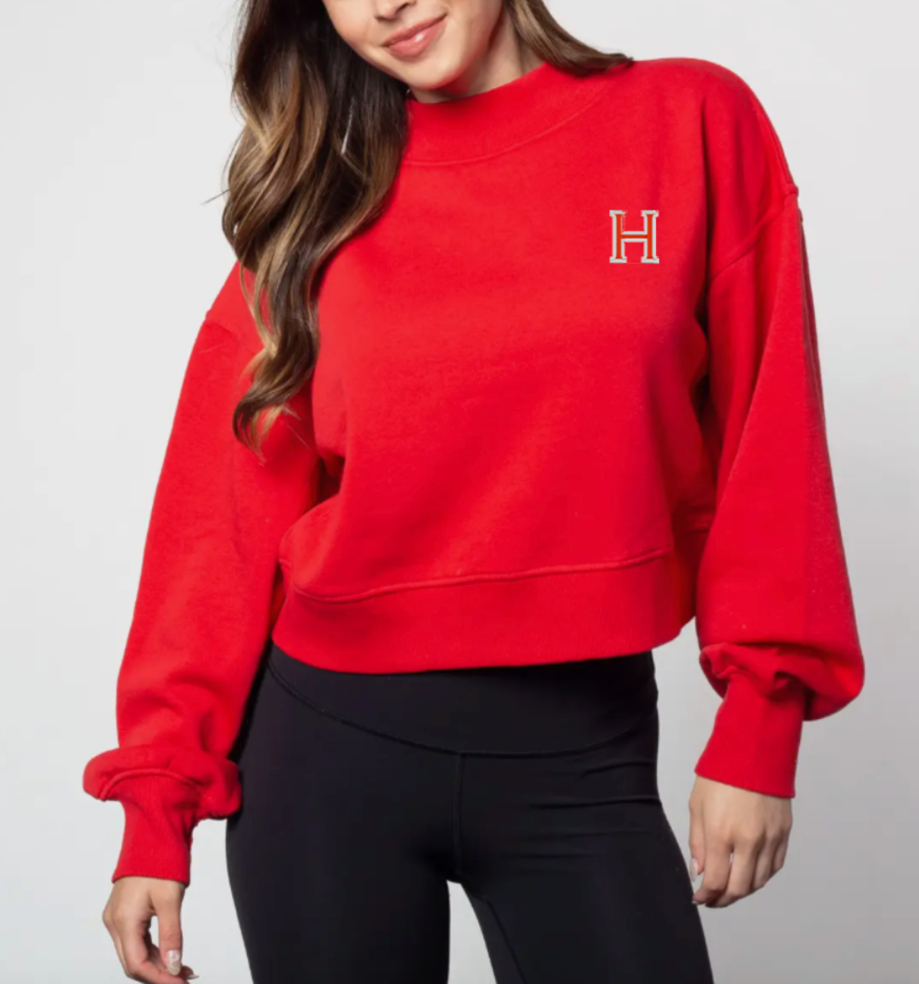 Women's Red Sweatshirt with "H"