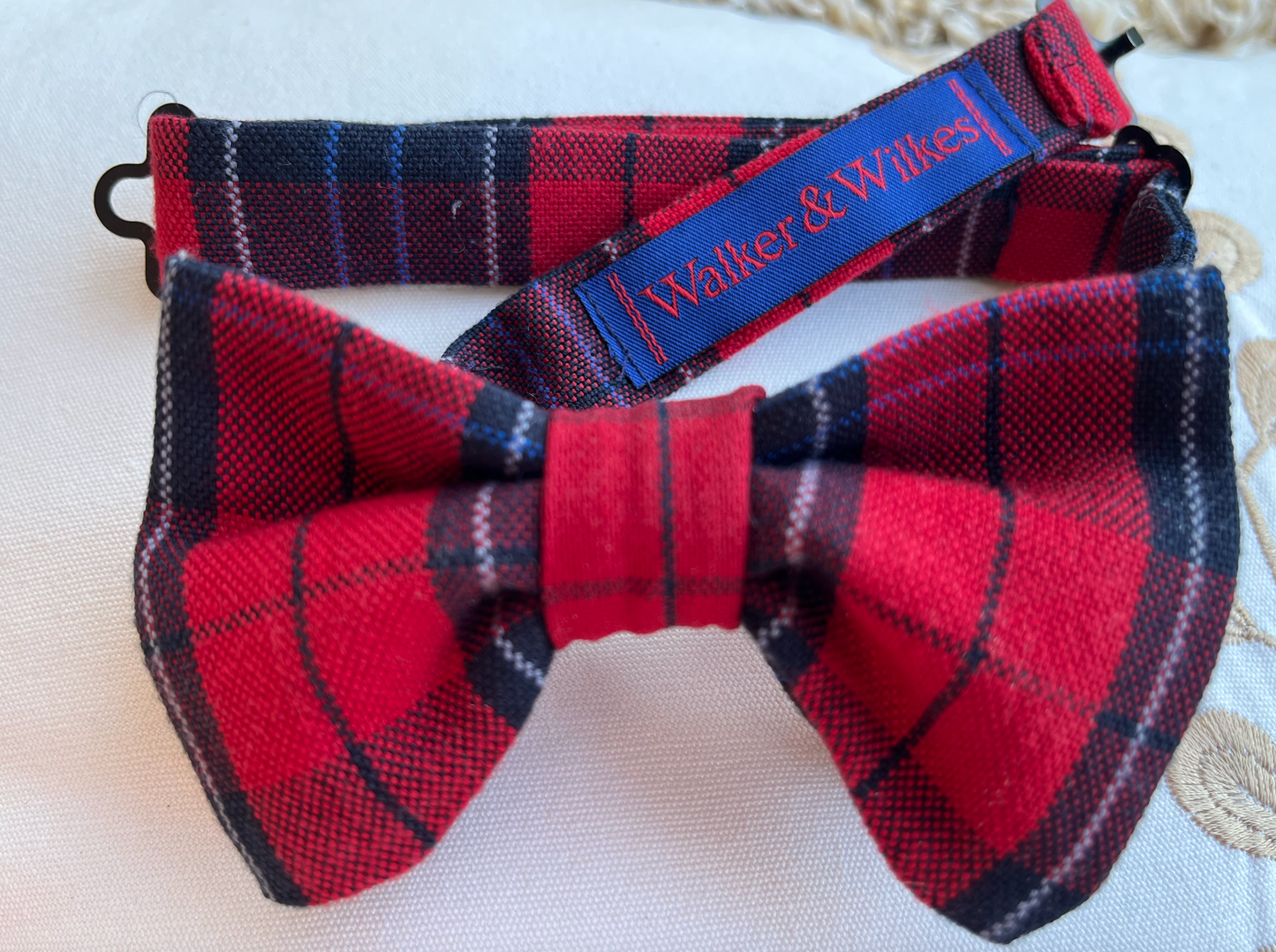 Youth Plaid Bowtie, adjustable