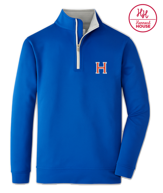 Youth Peter Millar Royal Quarter Zip