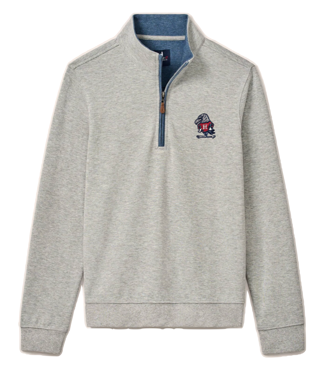 Youth Johnnie O Quarter Zip with Henry Hawk Gray