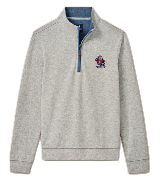 Youth Johnnie O Quarter Zip with Henry Hawk Gray