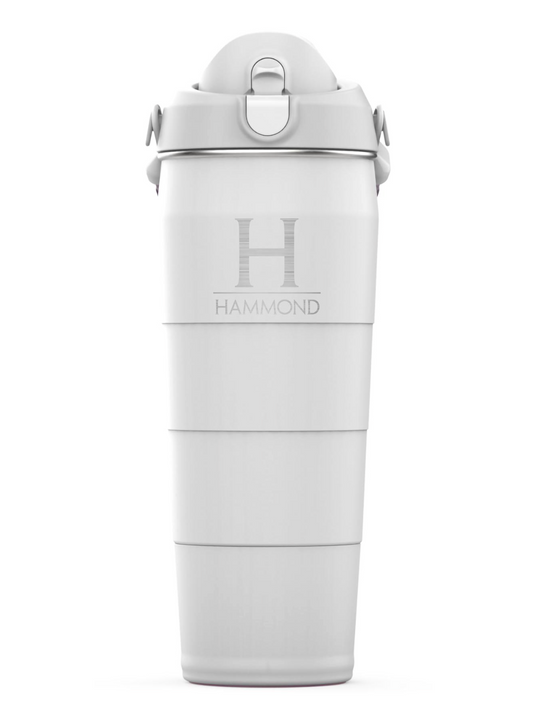 White 32 oz insulated tumbler
