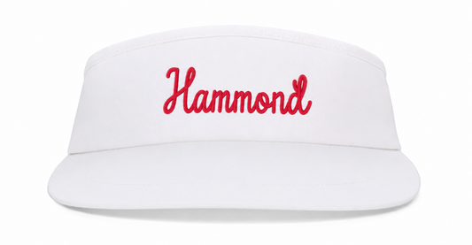 White Visor with "Hammond"