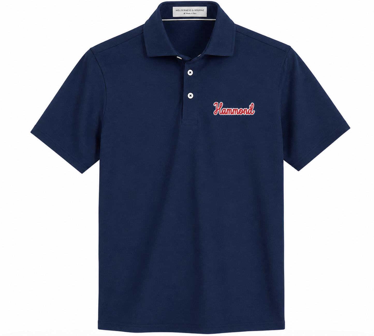 Youth Holderness and Bourne Navy Polo