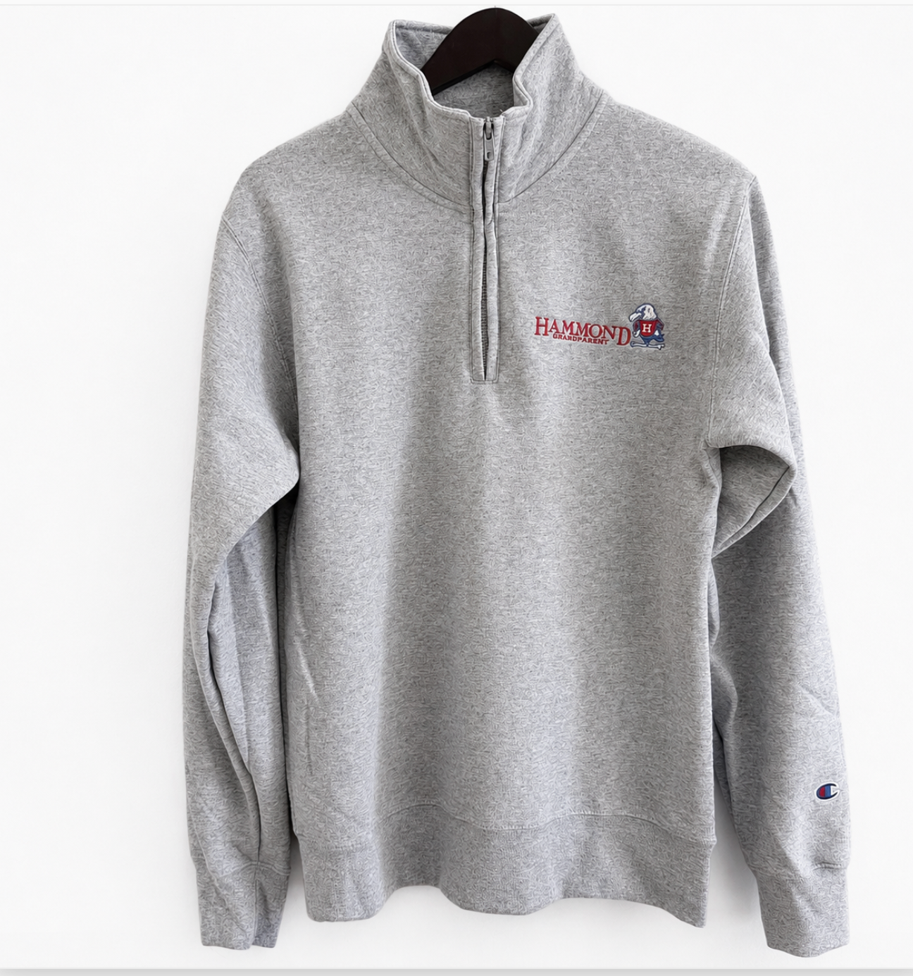 Grandparent Quarterzip Sweatshirt Gray