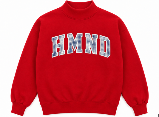 Youth Duothread Red Mockneck