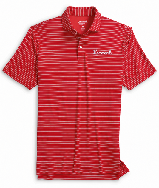 Adult Red Johnnie O Polo with Hammond Logo